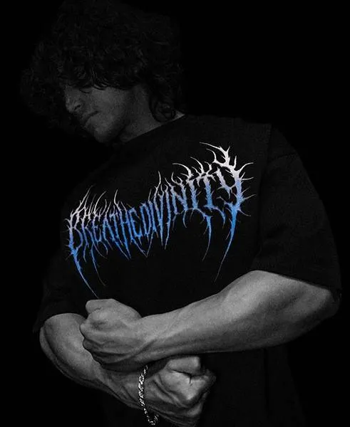 Dragon Blade Oversized T-Shirt — Blue