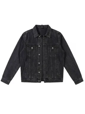 Forever Black Denim Jacket