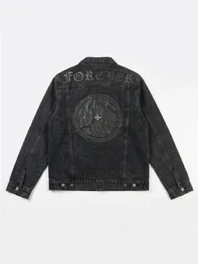 Forever Black Denim Jacket