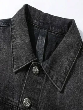 Forever Black Denim Jacket