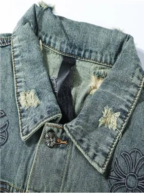 Ripped Denim Jacket