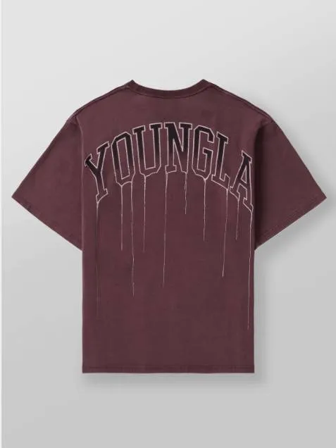 Drip Oversized T-Shirt — Maroon